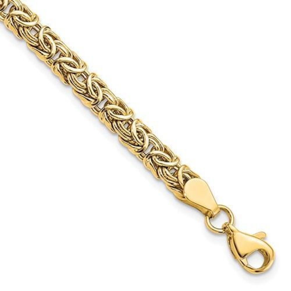 Leslie's 14K Polished Byzantine Bracelet
